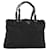 PRADA Borsa Tote Nylon Nera Argento Auth am8250 Nero