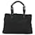 PRADA Borsa Tote Nylon Nera Argento Auth am8250 Nero - vista 2