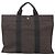 Hermès HERMES Handtasche Her Line MM aus grauem Canvas Auth kk463 Braun - Ansicht 2