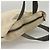 Tote PRADA Borsa sportiva in nylon beige argento Auth ti2991 - vista 6