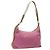 Borsa a spalla PRADA in nylon rosa argento autentica fm4561
