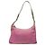 Borsa a spalla PRADA in nylon rosa argento autentica fm4561 - vista 13