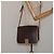 Céline Borsa a spalla in tela Macadam CELINE in pelle PVC marrone oro Auth 119211 D'oro - vista 24