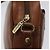 Autre Marque Borsa a Spalla Burberrys in Pelle Marrone Oro Auth ep8711 D'oro - vista 10
