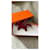 Charm Hermès Rodeo PM en cuir rose Mexico Bordeaux  - vue 2