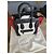 Borsa a mano Céline Grand Luggage in pelle nera e tessuto Nero Multicolore - vista 2