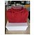 Borsa Balmain x Aurélie Bidermann in vitello scamosciato rosso - vista 6