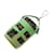 Zucca Fendi Handbag Charm Green Leather Cloth  ref.2202373