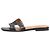 Hermès Black Oran sandals - size EU 40