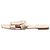 Roger Vivier Sandales plates crème - taille EU 39