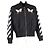 Off White Veste bomber en polyamide noir brodée d'un aigle Off-White - vue 4
