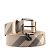 Burberry Beige Nova Check Heart beschichteter Canvas- und Leder-Gürtel mit Schnalle Größe 40/100