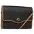 Borsa a spalla in tela a nido d'ape Christian Dior PVC nera e dorata Auth sw452 Nero D'oro