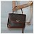 Céline Borsa a mano in tela Macadam CELINE in pelle PVC marrone oro Auth 121702 D'oro - vista 22