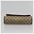 GUCCI GG Supreme Web Sherry Line Borsa PVC Beige Oro 156 01 030 Auth am8209 D'oro - vista 6
