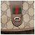 GUCCI GG Supreme Web Sherry Line Borsa PVC Beige Oro 156 01 030 Auth am8209 D'oro - vista 8