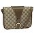 Borsa a spalla GUCCI GG Supreme PVC Beige Oro Auth BA1492 D'oro