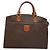 Céline Borsa a mano in tela Macadam CELINE in pelle PVC marrone oro Auth hk2512 D'oro - vista 13