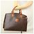 Céline Borsa a mano in tela Macadam CELINE in pelle PVC marrone oro Auth hk2512 D'oro - vista 23