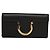 Borsa a spalla in pelle nera e oro Gancini Chain di Salvatore Ferragamo Auth 120981 Nero D'oro - vista 13