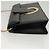 Borsa a spalla in pelle nera e oro Gancini Chain di Salvatore Ferragamo Auth 120981 Nero D'oro - vista 4