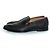Hugo Boss Mocassini in pelle intrecciata Boss, Lisbona Nero - vista 2
