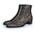 Saint Laurent, Bronze Wyatt 40 sequins glitter boots Brown Golden Leather  ref.2204003