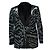 Metallische Smokingjacke Atticus Zebra von Tom Ford Schwarz Silber