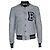 Balmain, bomber argento con lurex