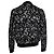 Teddy Saint Laurent, Bomber de terciopelo cristal 2018 Negro - vista 3