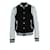 Giacca bomber nera e bianca Balmain Nero Bianco