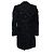 Dolce & Gabbana, schwarzer jacquard-gewebter Mantel - Ansicht 2
