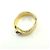 Goldplattierter Bandring von Louis Vuitton Golden - Ansicht 7