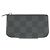 Portafoglio Monete Damier Graphite Louis Vuitton Marrone - vista 3