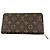Cartera larga Monogram Louis Vuitton Castaño - vista 3