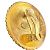 Chanel Vintage Kreis Gold Clip Ohrringe Golden - Ansicht 10