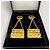 Vintage Chanel Taschenohrringe Golden - Ansicht 5