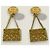 Vintage Chanel Taschenohrringe Golden - Ansicht 8