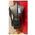 Thierry Mugler Schwarzes Stretch Strick Kleid mit Cutouts - Ansicht 2