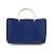 Chanel Navy Polyamid Tote-Handtasche Marineblau