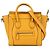 Luggage Céline Celine Giallo Nano Pelle Borsa da Viaggio Senape