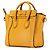 Luggage Céline Celine Giallo Nano Pelle Borsa da Viaggio Senape - vista 2