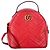 Gucci Quilted Marmont Backpack Bag in Red Leather