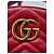 Gucci Quilted Marmont Backpack Bag in Red Leather - view 19
