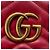 Gucci Quilted Marmont Backpack Bag in Red Leather - view 8