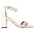 Sandali con tacco Nearlynude Stuart Weitzman in pelle nuda e grigia Marrone Carne