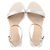 Sandali con tacco Nearlynude Stuart Weitzman in pelle nuda e grigia Marrone Carne - vista 3