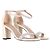 Sandali con tacco Nearlynude Stuart Weitzman in pelle nuda e grigia Marrone Carne - vista 4