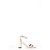 Sandali con tacco Nearlynude Stuart Weitzman in pelle nuda e grigia Marrone Carne - vista 8