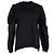 Marques Almeida Bischofärmeliges Sweatshirt aus schwarzer Baumwolle